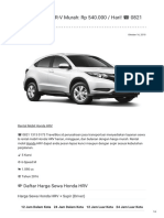 Rental & Sewa Honda HRV Harian Murah 0821 1313 0173 TravelBos - Id