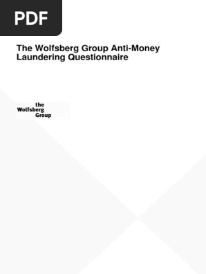 Hsbc Group Wolfsberg Questionnaire 2018 Pdf Money Laundering Financial Services
