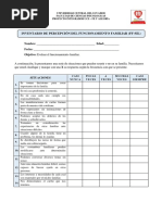 Cuestionario FACES IV: Evaluación Familiar | PDF | Cuestionario | Salud ...