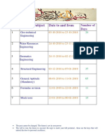 New GATE TIMETABLE PDF