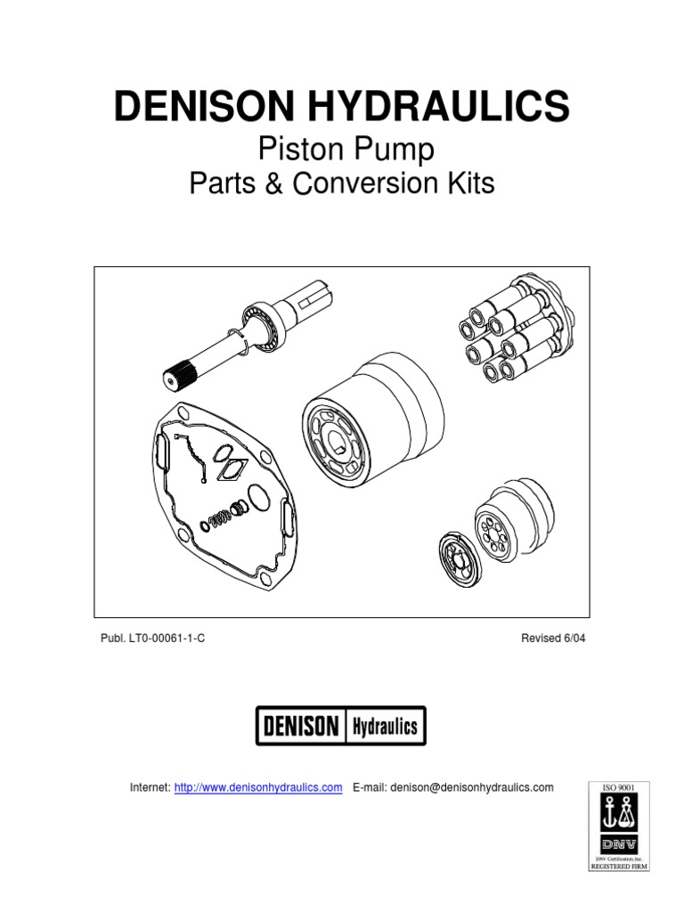 Denison Hydraulics: Piston Pump | PDF | Manufactured Goods | Machines