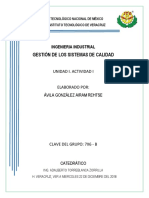 Gestión de Los Sistemas de Calidad: Ingenieria Industrial