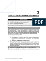 Profit or Loss, Pre and Post Incorporation