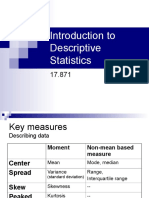 Introduction To Descriptive Statistics