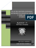 Plan de Gestión Integral de Residuos Hospitalarios y Similares Blackcat 77 Tattoo