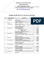 7.6.4.1 Indikator Mutu Layanan Klinis