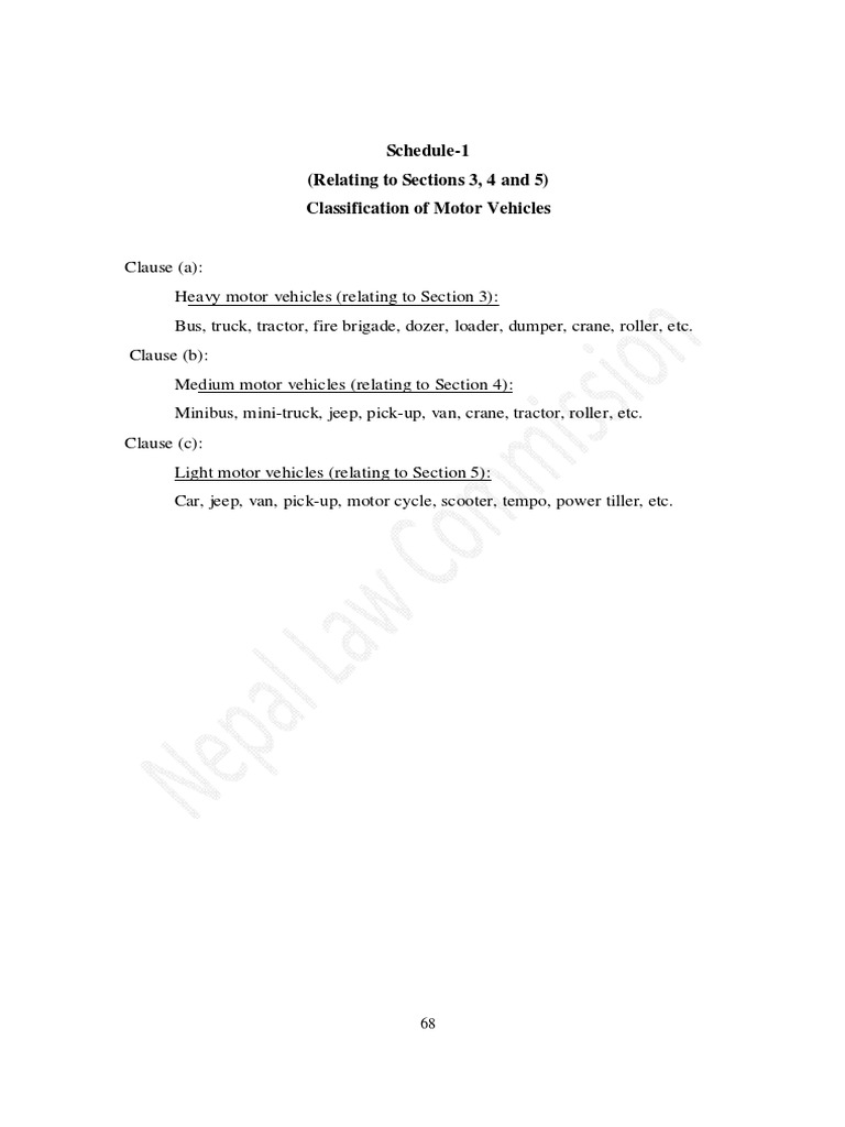 Annexture From Motor Vehicles and Transport Management Act PDF