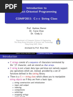 Introduction To Object-Oriented Programming COMP2011: C++ String Class