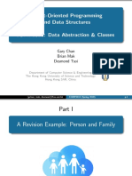 Object-Oriented Programming and Data Structures COMP2012: Data Abstraction & Classes