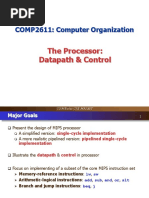 Lecture 9 COMP2611 Processor Part1