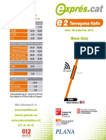Fullet E02 Tarragona-Valls 20141201