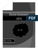 Electronics Instrumentation - Module-01
