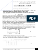 Modified Gauss Elimination Method