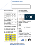 Simulado/atividade 14 de Matemática para 4º e 5° Ano