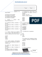 Simulado/tividade 56 Matemática para 4º e 5° Ano