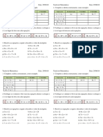 Tarefa de Matemática - Equações Do 1º Grau