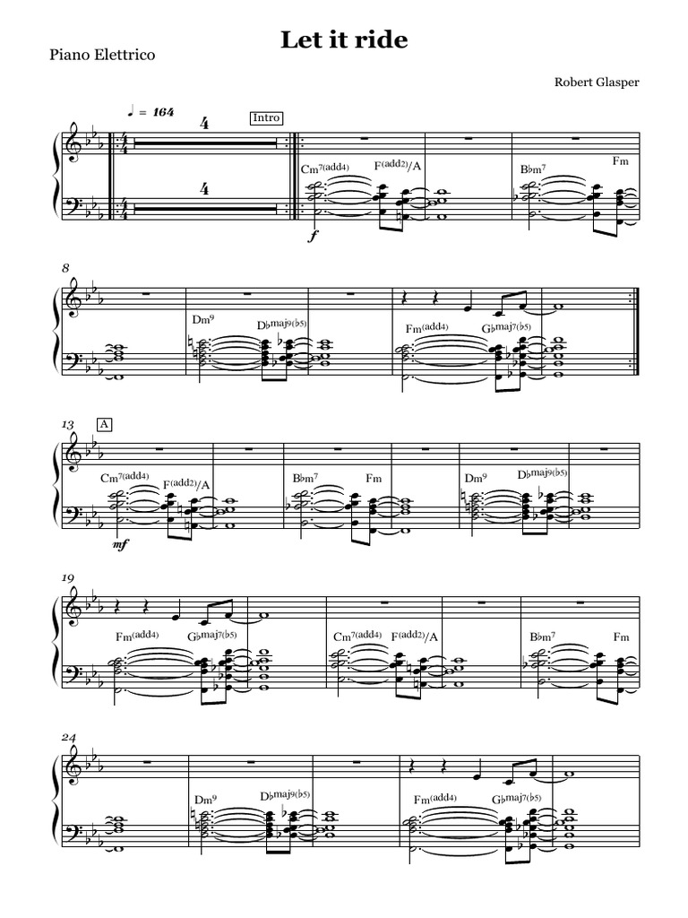 Let It Ride - Robert Glasper | PDF