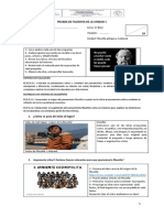 Prueba de Filosofia de La Unidad 1 PDF
