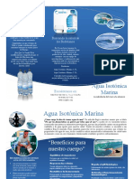 Triptico Salud Integral: Agua Isitónica