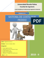 Sistema de Costos Por Pedido