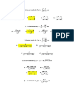 Ejercicios Derivadas Opcion Multiple