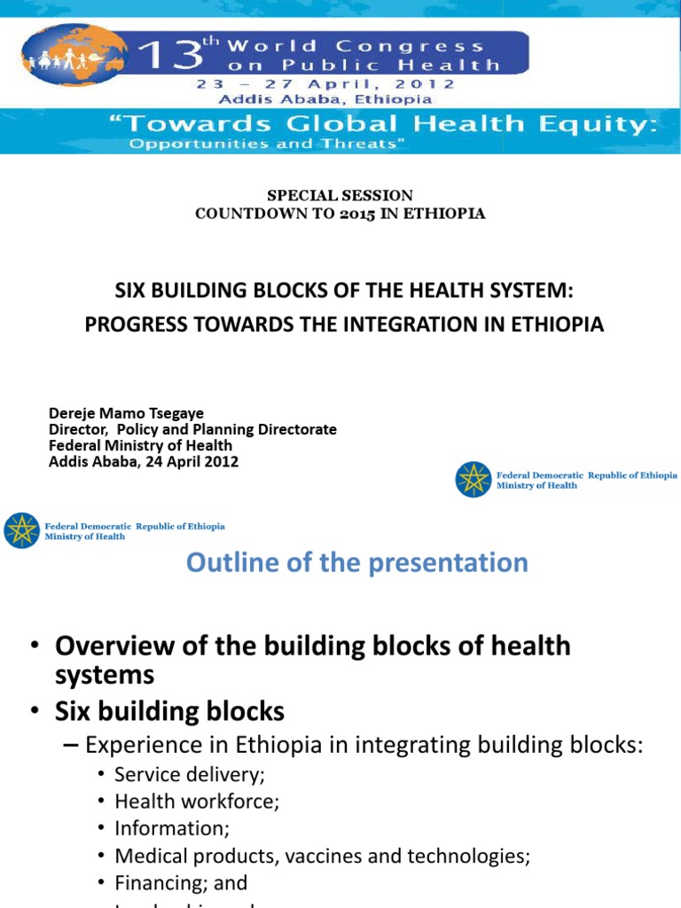 Six Building Blocks of Health System Health System Preventive