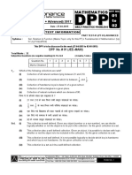 XI Maths DPP (01) - Sets - Relations - Functions + Basic Maths