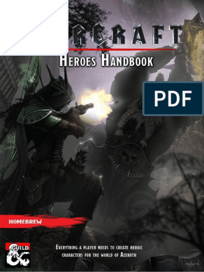 Warcraft Heroes Handbook v1.1.1 | PDF | And Factions Of | Dwarf (Dungeons & Dragons)