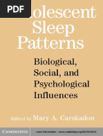 Adolescent Sleep Patterns