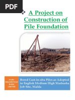 A Project On Construction of Pile Foundation