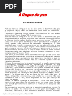 A Lingua de Pau Vladimir Volkoff