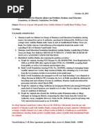 Ambika Shukla Blacklisted by Maulana Azad Foundation