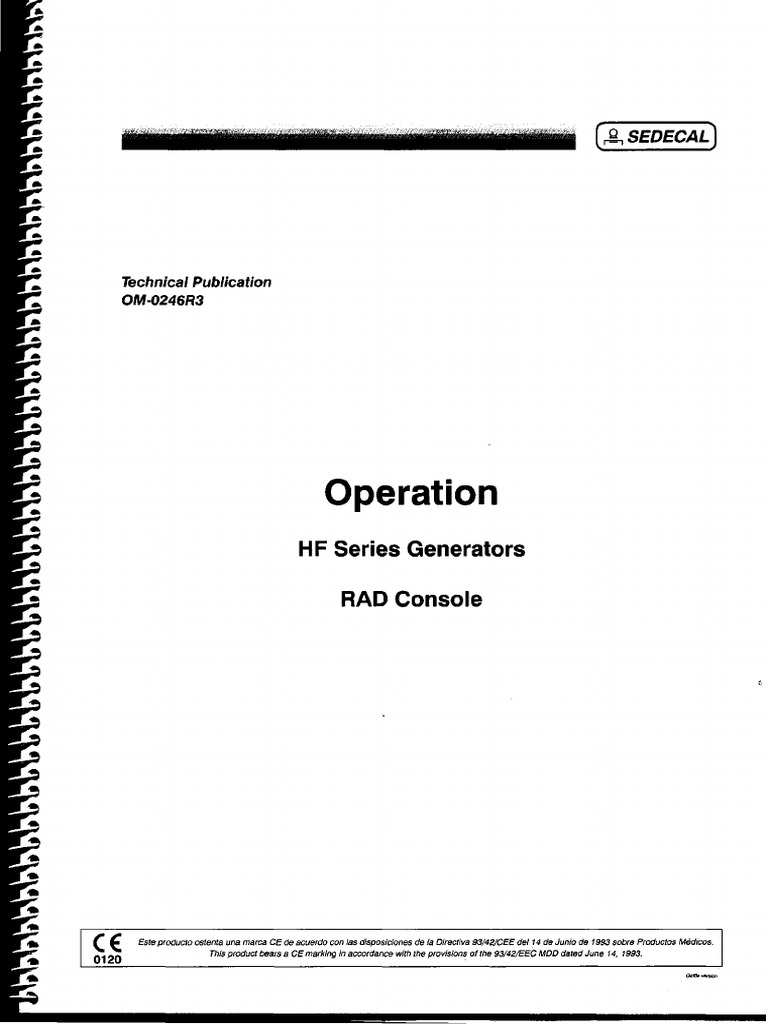 SEDECAL Operation Error Code | PDF