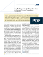 Evaluation On Hydration Reactivity of Reactive Magnesium Oxide Prepared by Calcining Magnesite at Lower Temperatures