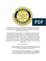 Modelo de Solicitud de Premio Rotary