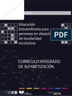 Currículo integrado alfabetización escolaridad inconclusa