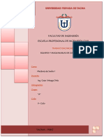 Trabajo Encargado de Mecánica de Suelos I