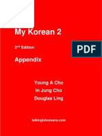 My Korean 2 2nd Appendix