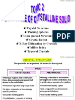 Crystal Structure Packing Spheres Close-Packed Structure Crystal Defect X-Ray Diffraction by Crystals Miller Index Types of Crystals