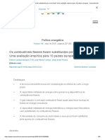 Os Combustíveis Fósseis Foram Substituídos Por Renováveis - Uma Avaliação Empírica para 10 Países EuROPEUS