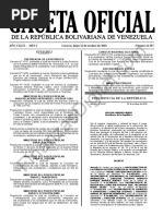 Gaceta Oficial 41507 Sumario