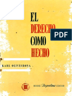 Karl Olivecrona - El Derecho Como Hecho PDF