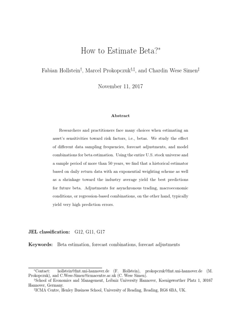 Is Your Beta Calculation Wrong The Historical Data Deception - 9nb3ocz