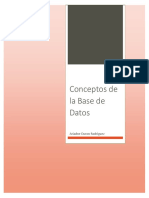 Concepto de Base de Datos