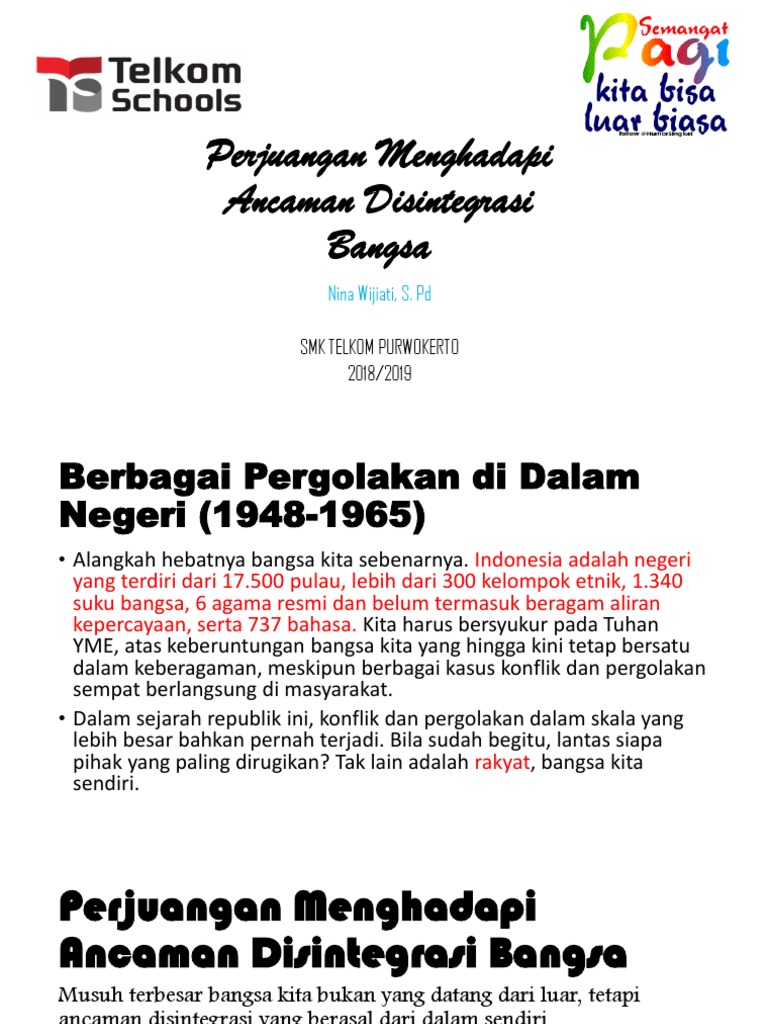 Perjuangan Menghadapi Disintegrasi Bangsa Pdf