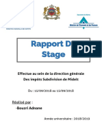 Rapport de Stage Direction Generale Des Impots