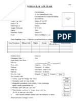 Formulir Aplikasi PT SUPARMA 2015