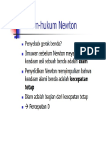 Kuliah 3 Dan 4 HK Newton DINAMIKA PDF