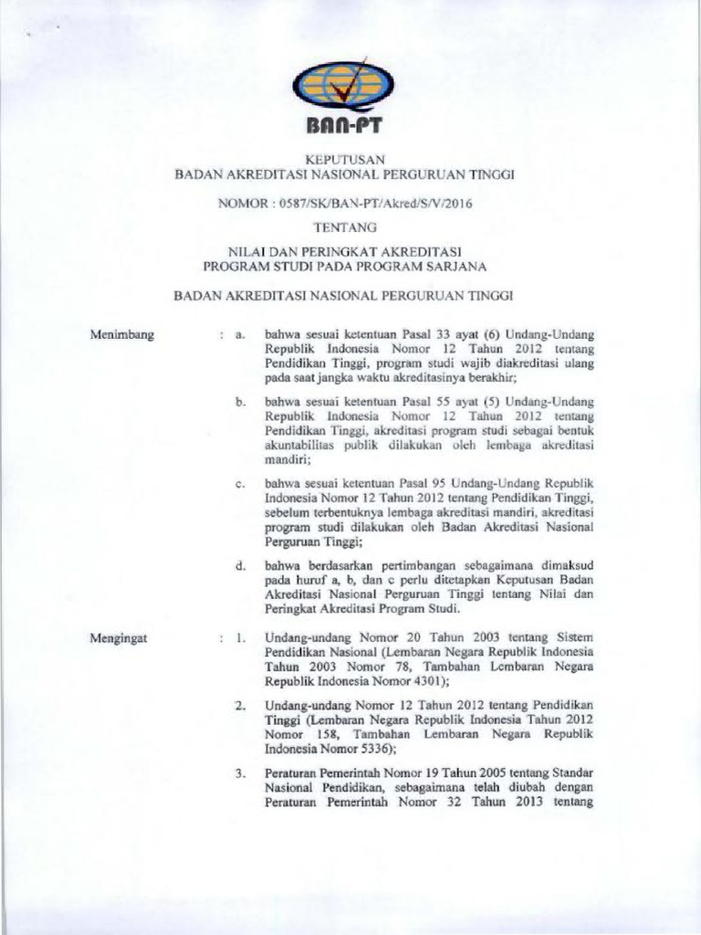 Akreditasi ban pt ut 2014 what s new