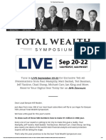 The Total Wealth Symposium